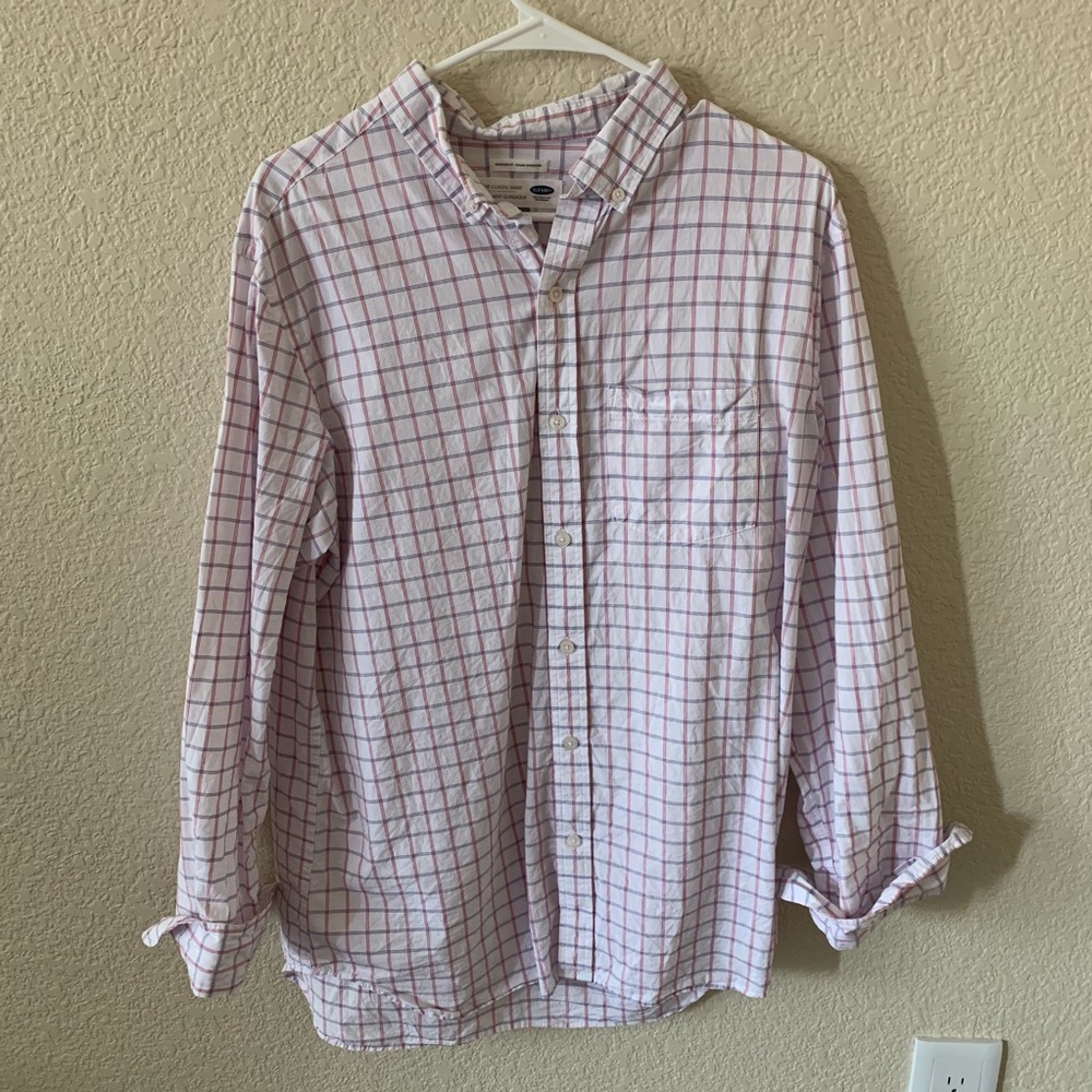 AEO long sleeve button down shirt